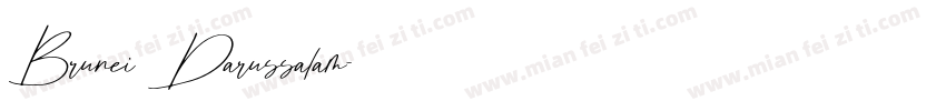 Brunei Darussalam字体转换